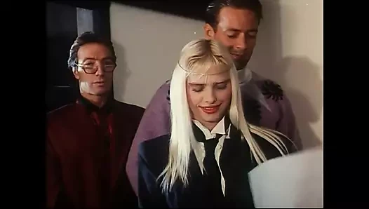 Fantastic Vintage Orgy with Rocco Siffredi's Huge Cock Fucking and Cumming Many Beautiful MILFs