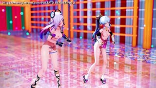 【MMD 原神 4K/60fps】《Kamisato Ayaka (神里綾華) Citlali (シトラリ) 》~《HIMEHINA『バブリン/ Bubblin』》
