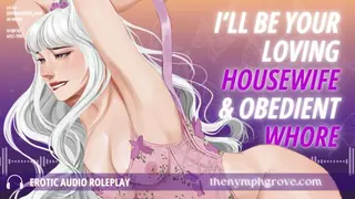Facefucking your Loving Trad-Wife to Relax after Work ♡ AUDIO RP | SLOPPY Squirting Mirror Ruined
