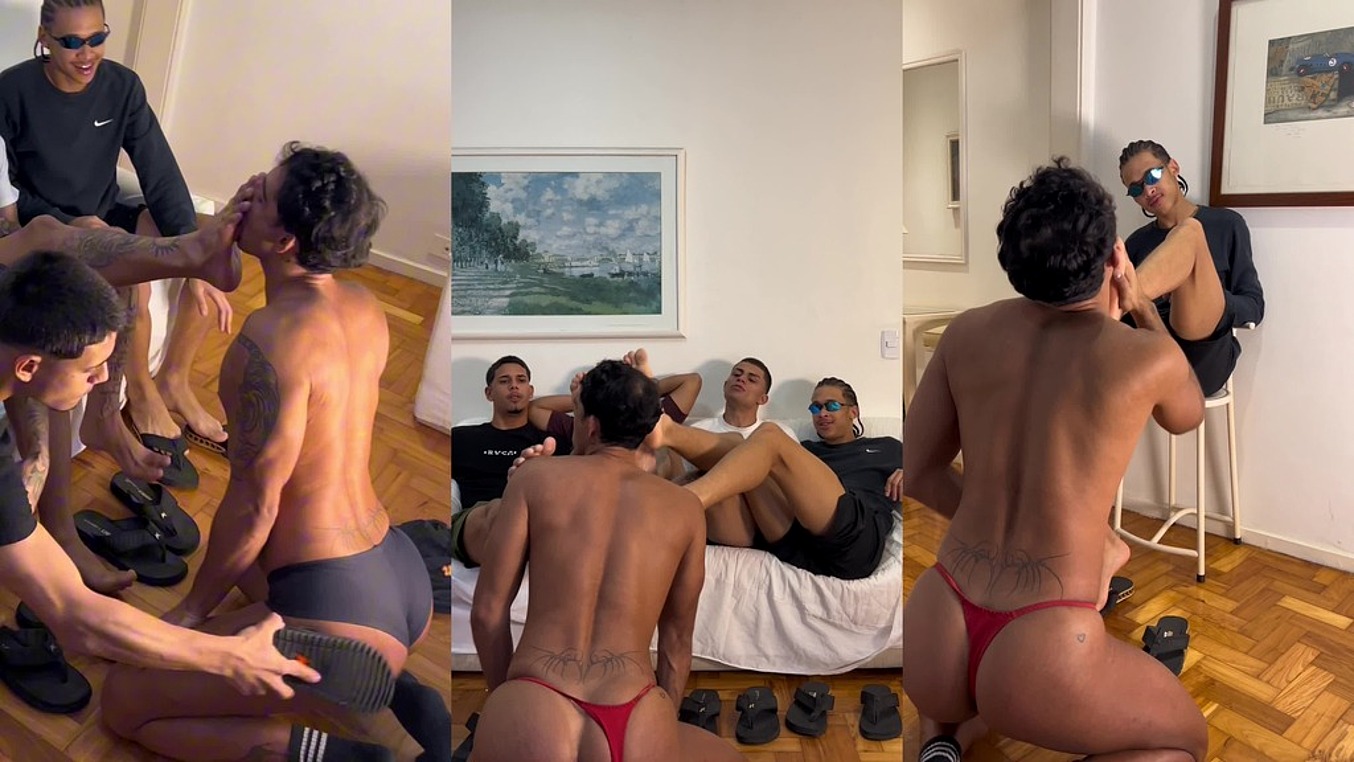 Cariocas de kenner fazendo gang bang orgia em Ale Diorio