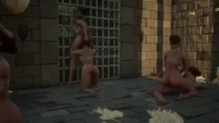 Wild Lesbian Orgy in Hidden Prison