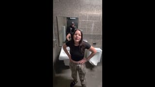 Wife Sneaky Fuck at Truck Stop Restroom