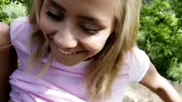 Coquette works hard with huge dick and swallows some cum
