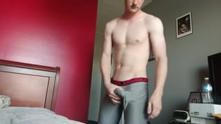 Showing off a FAT Bulge and Cumshot - Pornhub Gay