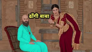 Dhongi Baba Quenched the Thirst of Desi Bhabhi's Pussy by Fucked her in the Ashram