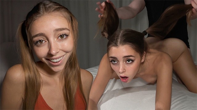 MANHANDLED BY HER ROOMMATE - Desperate Spanish Teen Fucked like Meat - TIKTOK LIFE - Mary Popiense