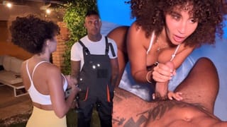 FUCKED THE ELECTRICIAN OUTDOORS, I want his Cock! with Lucas Purosangue