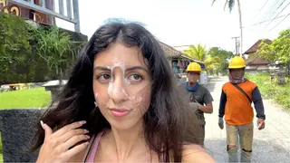 Asked the Waiter to Cum on my Face in a Public Cafe - I only like to Dine Covered in Cum