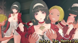 【ゼンレスゾーンゼロ アストラ・ヤオ】3dエロアニメーション(背後乳揉み⇒手マン⇒手コキ⇒フェラ⇒セックス あすとらやお3 ZZZ Astra Yao Hentai Sex.耀嘉音色情动画)