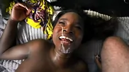 Skin Diamond rubs her clit while dick penetrates her butthole