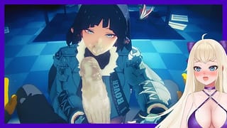 Zenless Zone zero Hentai | Jane Doe Sucks Dick and Slobbers on it