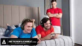 HETEROFLEXIBLE - Jealous Stepbro Trevor Brooks Begs Julian Brady & his Jock BF Jay Tee for THREESOME - Pornhub Gay