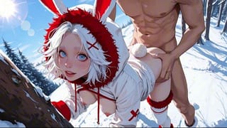 Bunny Babe's Snowy Anal Adventure