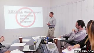 GRAB ASS - Office Sensitivity Training Class with Lance Hart & Adam Bryant - Pornhub Gay