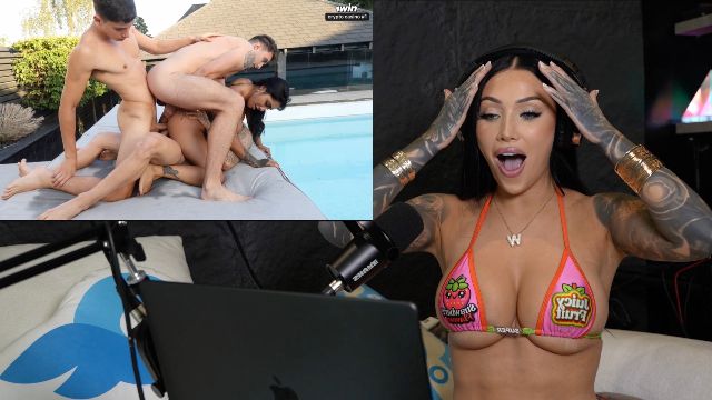 Yasmina Khan, Porn ASMR Reaction, Interracial 4some , Wild Outdoor Anal Fuck with Strangers ! Triple Penetration - Willow Harper!