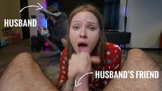 POV: Wife’s Cheating on Husband with his Friend while he Playing VR