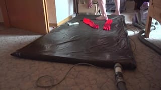 Into the Vacbed with Neoprene Shorty