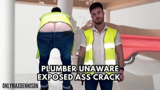 Plumber Unaware Exposed Ass Crack - Pornhub Gay