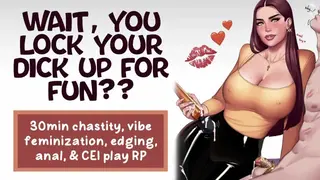 Friend saw your Chastity Search History, now she Owns you 😈🔒