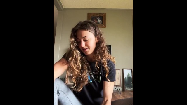 Tiktok Girl Live with Massage Gun