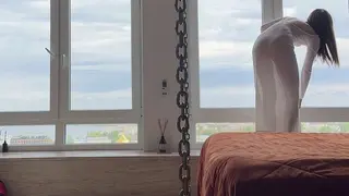 Sexy Cleaning Lady in Short Dress