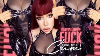You will never Fuck, you will never Cum - Edging - Findom - Financial Domination - Sexual Rejection - Virgin Loser Humiliation JOI- Goth Girl - Femdom