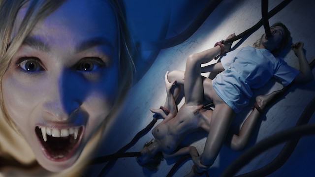 Alien Monster Turns Vampires Kelly Collins and Ashby Winter into Sex Slaves