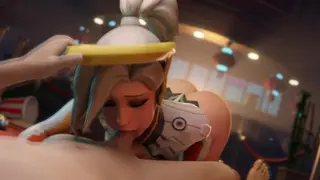 Mercy Sweet Blowjob in the Park [grand Cupido]( Overwatch )