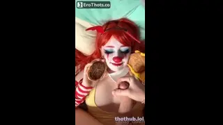 ClussyClown gets some special Sauce for her McDonalds