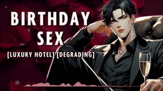 Birthday Sex | Male Moans | Deep Voice | Dirty Talk (Audio Erotica for Women) [M4F]