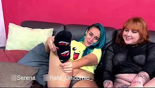 Serena porn video – My friend discovered that I love feet and she started teasing me and masturbating with them.