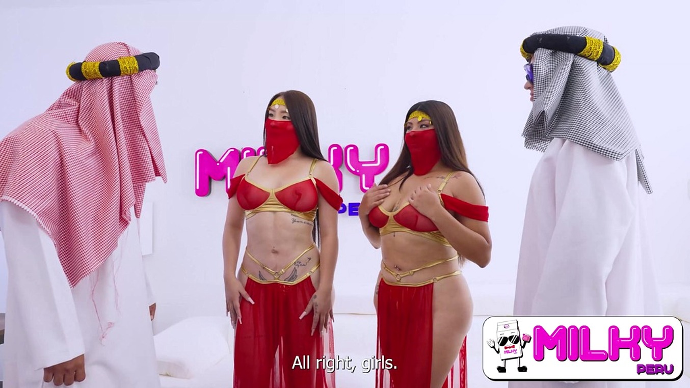 Dwarf Arab Khalifa buys company and fucks big-assed secretaries - Thiana fields