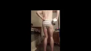 Wimpy little Bitch Wets his Jeans, goes back into Pull-Ups