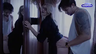 Cheating on my Husband with a Neighbor, Rough Sex in Front of a Mirror