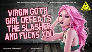 VIRGIN GOTH Defeats the Slasher & Fucks you - ASMR Roleplay - Halloween
