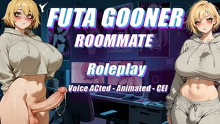 [voice Acted] Roommate Futa Gooner Loser Pity Ticks you [roleplay] [ASMR] [CEI] [animated] [cock Sucking] [futanari]