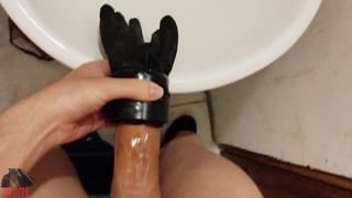 HOME-MADE FLESHLIGHT AT WORK? - Pornhub Gay