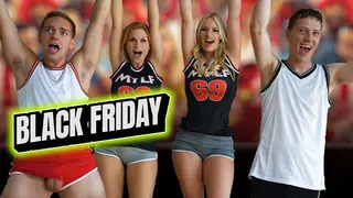 Their Team Won! they Celebrated with a Hardcore Taboo Foursome with their Big-Titted Stepmoms