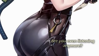 [hentai JOI] Evelyn's Leashed, Ball-Bouncing Edging Technique