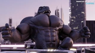 Dino Muscle Hyper Macro Growth Animation - Pornhub Gay