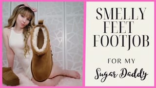 Smelly Feet Footjob for my Sugar Daddy