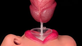 CLOSE UP: BEST Milking MOUTH made you CUM through the FUNNEL! CUM FEEDING! Sensual BLOWJOB ASMR 4K