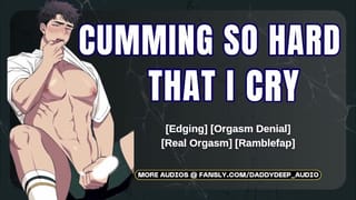 Edging until I Cry like a Bitch Boy | Male Moaning Audio | Deep Voice ASMR