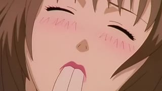 Anime Lesbian Group and Masturbation Session