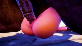 Furry Minotaur vs Horny Girl | Furry Monsters Fuck | 3D Porn Wild Life