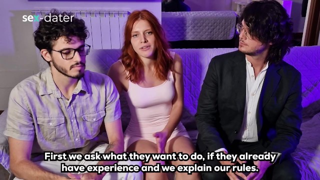 First Porn Casting and Interview Degenerates into a Dirty Threesome - 2 Guys 1 Girls FMM