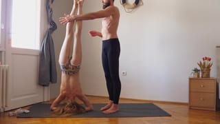 Full Video - Workout yoga exercise together for the first time