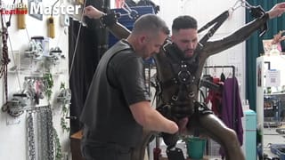 CBT on Suspended Young Slave by Leather Daddy PREVIEW - Pornhub Gay