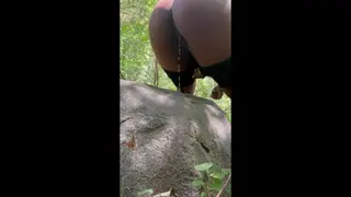 Nature Pissing: had to Pee while Walking in the Park