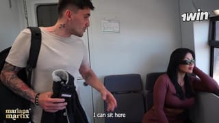 Big-assed Colombian Fucks a Stranger she Meets on the Train - Mariana Martix & Papi Rodriguez